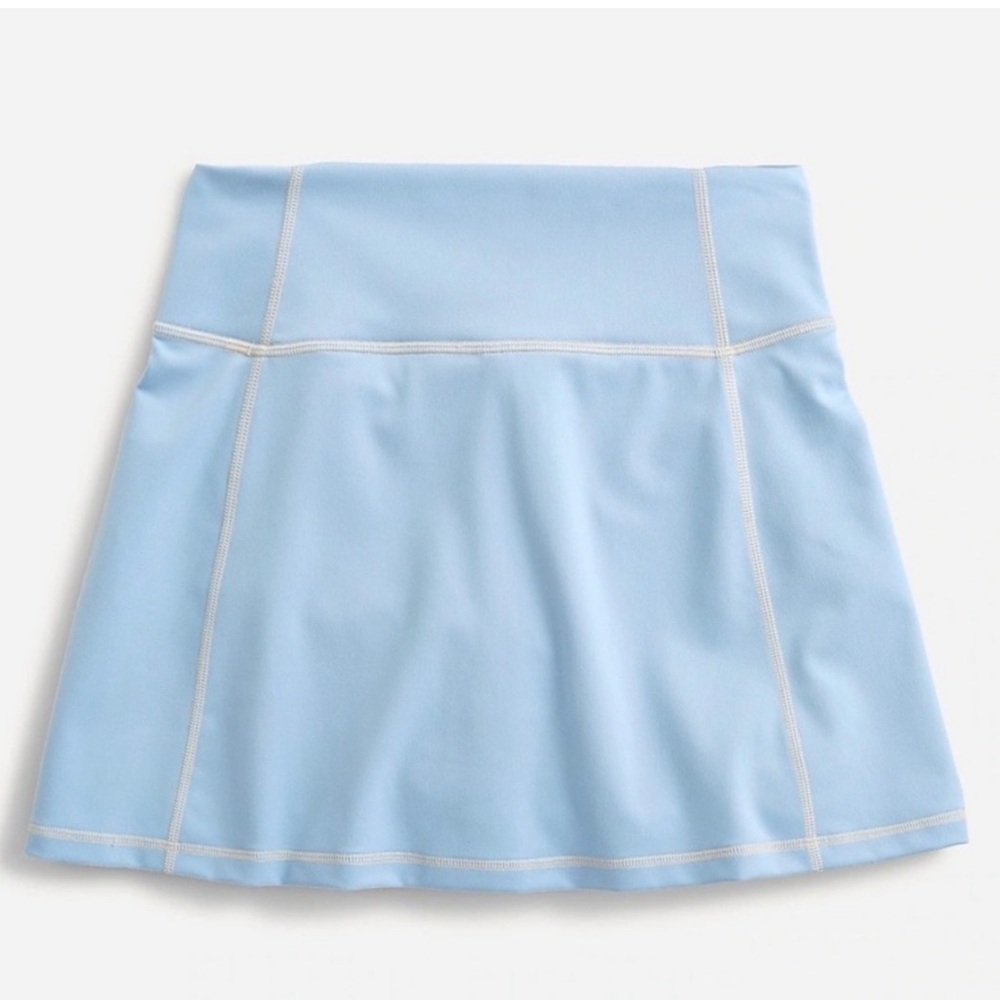 J. Crew CloudStretch high-rise sports Skort skirt - Baby Blue